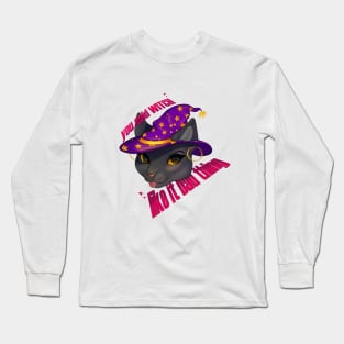 witch cat Long Sleeve T-Shirt